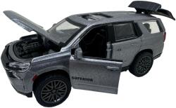 JPT Macheta metalica SUV gri Die-Cast 1: 32 cu lumini si sunete, usi deschise (JPT)