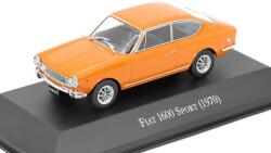  Macheta Fiat 1600 Sport (1970) orange scara 1: 43 retro pentru colectionari