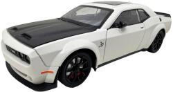 Che zhi Macheta Dodge Charger SRT 1: 24 alba replica metal lumini si sunete usi deschise (JPT)