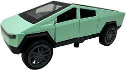 JPT Macheta Tesla Cybertruck verde replica metal scara 1: 36 lumina si sunet (JPT)