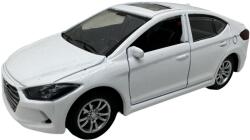 JPT Macheta Hyundai Elantra alb 1: 32 replica metal lumini si sunete, usi deschise (JPT)