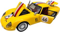  Macheta clasica de curse Ferrari Dino galben #46, replica metal scara 1: 32 cu lumini, sunete si usi deschise
