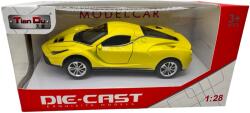 JPT Macheta Ferrari galben scara 1: 36 replica metal lumini si sunete, usi deschise (JPT)