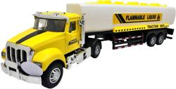 JPT Macheta TIR cisterna galben 1: 38 - model metalic cu sunete si lumini (JPT)