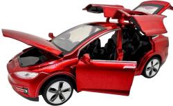 JPT Macheta Tesla rosie Model X 1: 32 replica metal lumini si sunete usi falcon (JPT)