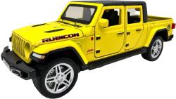  Macheta auto Jeep Rubicon galben metal 1: 32 galben sunete lumini deschide usile si capotele