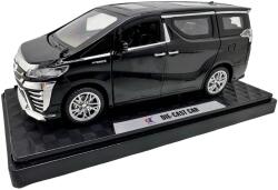 JPT Macheta Toyota Vellfire neagra 1: 32 Usile Se Deschid Portbagaj Mobil Pull Back sunet si lumini (JPT)