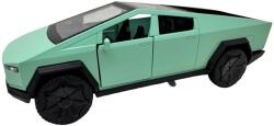  Macheta Tesla Cybertruck verde 1: 32 metal lumini si sunete usi deschise