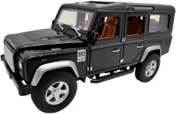  Macheta Land Rover Defender negru 1: 32 cu sunet lumini usi si capote deschise