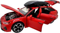  Macheta Audi RS6 rosu 1: 32 cu portbagaj sunete lumini deschide usile si capotele