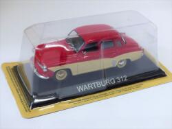  Macheta Wartburg 312 - Macheta metal Colectie rosu cu crem 1: 43
