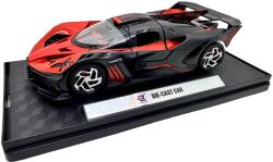  Macheta Bugatti Bolide rosu negru 1: 32 metal cu lumini si sunete deschidere completa