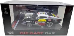 JPT Macheta Dodge Charger 1966 1: 64 replica metal anvelope cauciuc detalii motor negru (JPT)