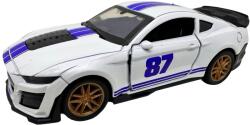  Macheta Ford Mustang Shelby GT500 1: 38 alb usi capota portbagaj lumini sunete pull back