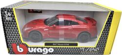  Macheta Bburago Nissan GT-R 2017 1: 24 rosu replica metal die-cast