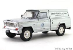  Macheta 1967 Ika Jeep 180 Service Vehicle Argintiu replica metal
