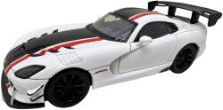 XLG Macheta Dodge Viper ACR alb 1: 24 replica metal lumini si sunete usi capota si portbagaj deschise (JPT)