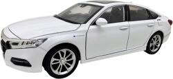 Che zhi Macheta Honda Accord Sport Hybrid alba 1: 24 replica metal lumini si sunete usi capota si portbagaj deschise (JPT)