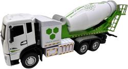 Che zhi Macheta camion betoniera 1: 32 replica metal lumini si sunete tambur rotativ cu acumulator (JPT)