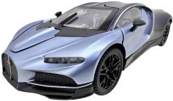  Macheta Bugatti Chiron albastru 1: 24 replica metal lumini si sunete usi capota si portbagaj deschise