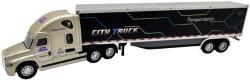 Macheta camion transport marfa negru 26 cm replica metal cabina detaliata