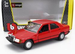  Macheta metalica BURAGO MERCEDES BENZ 1: 24 190E rosu