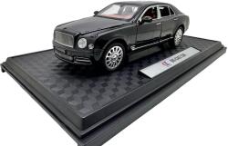 Alloy Macheta Bentley Mulsanne negru 1: 24 replica metal lumini si sunete usi capota portbagaj deschise (JPT)