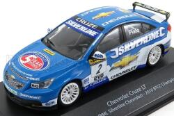  Macheta metalica Chevrolet Cruze LT Team RML Silverline Chevrolet N2 Champion Season BTCC 2010 Jason Plato 1: 43 albastru alb