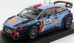  Macheta metalica Hyundai i20 WRC 1: 24 N6 Rally Tour de Corse 2017 Dani Sordo Carlos del Barrio Blue Red
