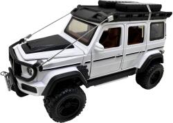  Macheta Mercedes G class alb 4x4 scara 1: 32 off road usi capota deschise sunete si lumini