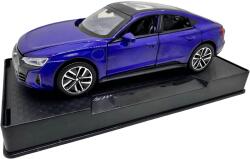  Macheta Audi e-tron GT albastru 1: 32 metal die-cast lumini si sunete usi capota si portbagaj deschise