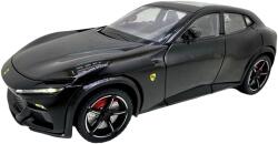 Jiaye Macheta replica Ferrari Purosangue negru 1: 24 metal lumini sunete usi si capote functionale (JPT)