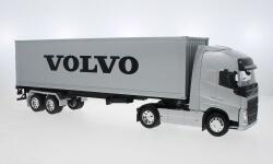  Macheta Tir Volvo FH 4x2 cu remorca 1: 32 metal argintiu