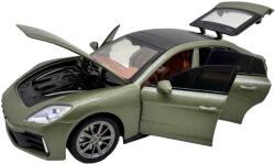 JPT Macheta Porsche Panamera 1: 24 replica metal verde lumini si sunete usi deschise capota portbagaj (JPT)