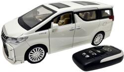 JPT Macheta Toyota Alphard Executive Lounge alba 1: 24 telecomanda replica metal lumini si sunete usi laterale electrice (JPT)