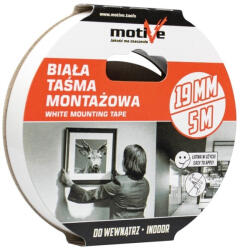 Motive Banda spuma dublu-adeziva alba interior 19mmx5m Motive (5907437022078)