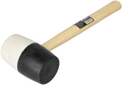 FASTER TOOLS Ciocan cauciuc alb-negru cu maner din lemn 460gr Faster Tools (5907078946399) Ciocan