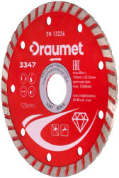 DRAUMET Disc profesional turbo taiere beton si ceramica 115x22.2mm Draumet (5907078933467) Disc de taiere