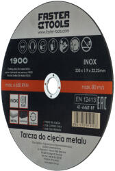 Faster Tools Disc pentru taiere inox si metal 230x1.9mm Faster Tools (5907078919003) Disc de taiere