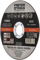 Faster Tools Disc pentru taiere inox si metal 125x1mm Faster Tools (5907078913865) Disc de taiere