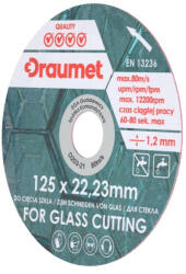 DRAUMET Disc diamantat pentru taiere sticla 125x1.2mm Draumet (5903678914134) Disc de taiere