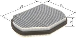 Bosch Filtru habitaclu cu carbon activ BOSCH 1 987 432 301 (1 987 432 301)