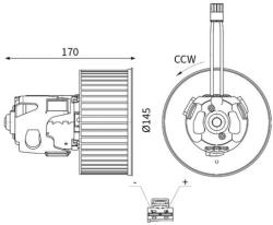 MAHLE Ventilator, habitaclu MAHLE AB 150 000S (AB 150 000S)