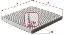 SOFIMA Filtru aer habitaclu / polen SOFIMA S 4117 CA (S 4117 CA)