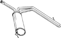 BOSAL Toba esapament finala BOSAL 281-795 (281-795)