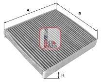 SOFIMA Filtru aer habitaclu / polen SOFIMA S 4165 CA (S 4165 CA)