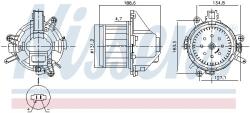 NISSENS Ventilator, habitaclu NISSENS 87596 (87596)