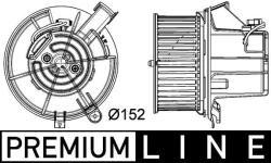 MAHLE Ventilator, habitaclu MAHLE AB 119 000P (AB 119 000P)