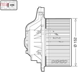 DENSO Ventilator, habitaclu DENSO DEA41015 (DEA41015)