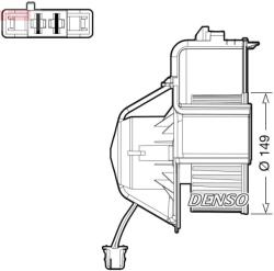 DENSO Ventilator, habitaclu DENSO DEA05007 (DEA05007)
